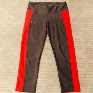 Under Armour Compression Gray Orange Tight…